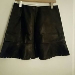Black Fake Leather skirt